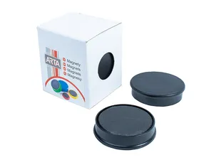ARTA Magnete Durchmesser 40mm, schwarz (4 Stück in einer Packung)